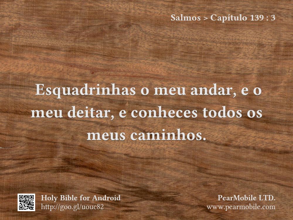 Salmos, Capítulo 139:3